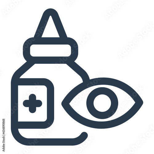 Eye serum for rejuvenation vector icon