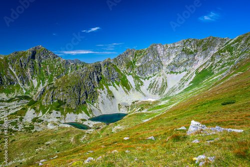 Bystre Pleso in the Western Tatras. Summer mountain landscape. photo