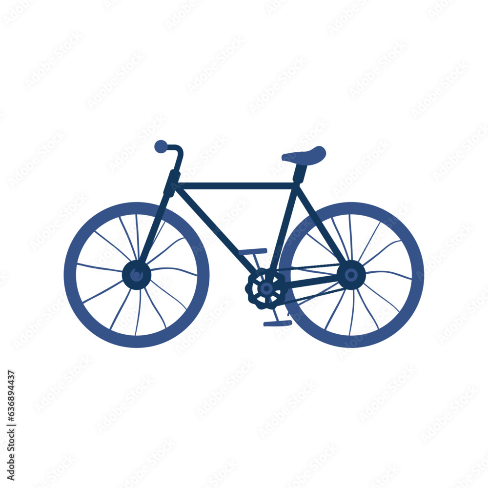 Vector blue sports bike vector illustration