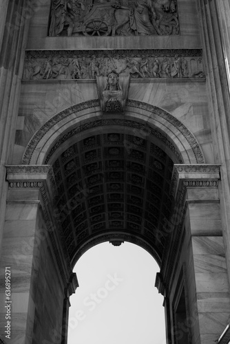 Arco della Pace. Architect Luigi Cagnola. Triumphal arch on Historic center of Milan.