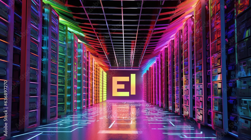 Fototapeta premium Modern coloursas graphic 3D