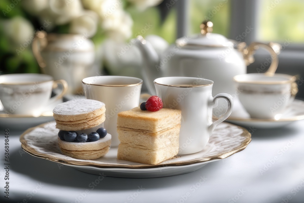 cup of coffee and cake