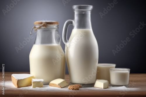 dairy products cheese and milk