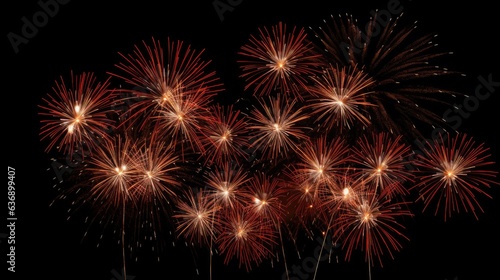 Image of abstract colored firework background