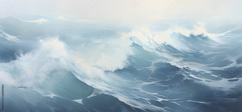 Fototapeta premium aerial sea landscape ai generative