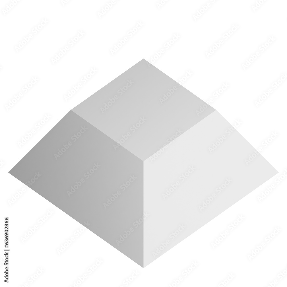 Fototapeta premium 3d pyramid icon design. Business presentation infographic graph element.