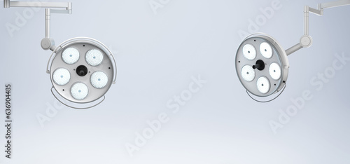 Surgery lights or medical lamps photo