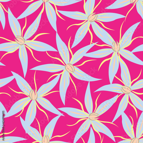 Red Floral Seamless Pattern Design