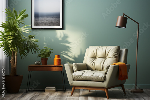 beautiful modern style living room mockup picture