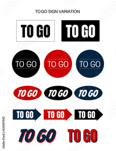 テイクアウトを知らせるイラストレーションのサイン素材です。