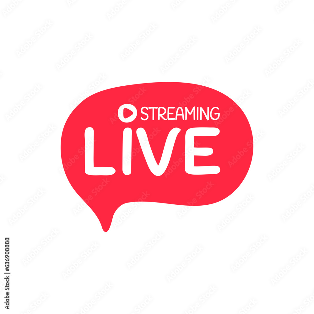 social media live broadcast icon streaming video online meeting social media live broadcast icon streaming video online meeting