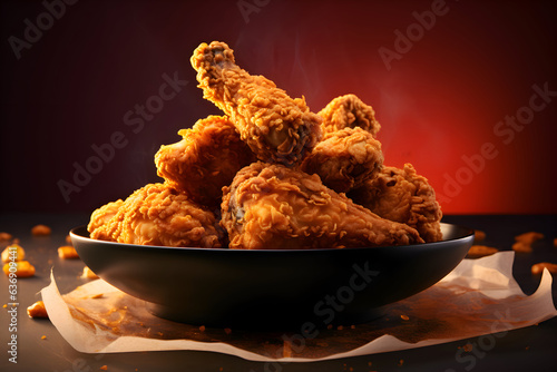 A plate of delicious buffalo chicken wings. Advertising photo