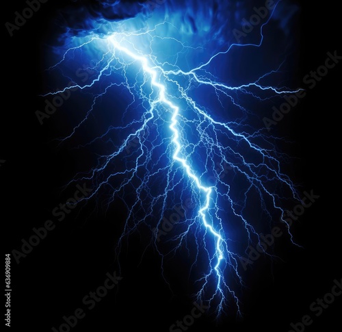 Lightning on a dark background