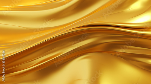 Abstract gold wave background.