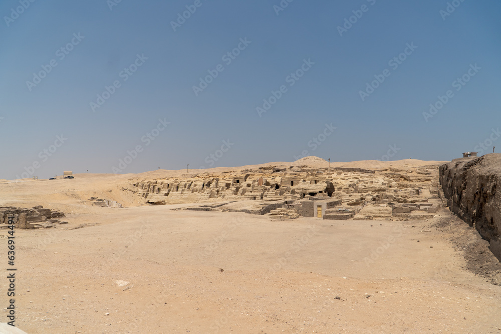 Sakkara in the Egyptian desert