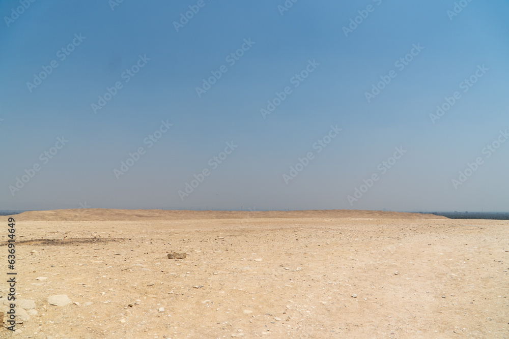 Sakkara in the Egyptian desert