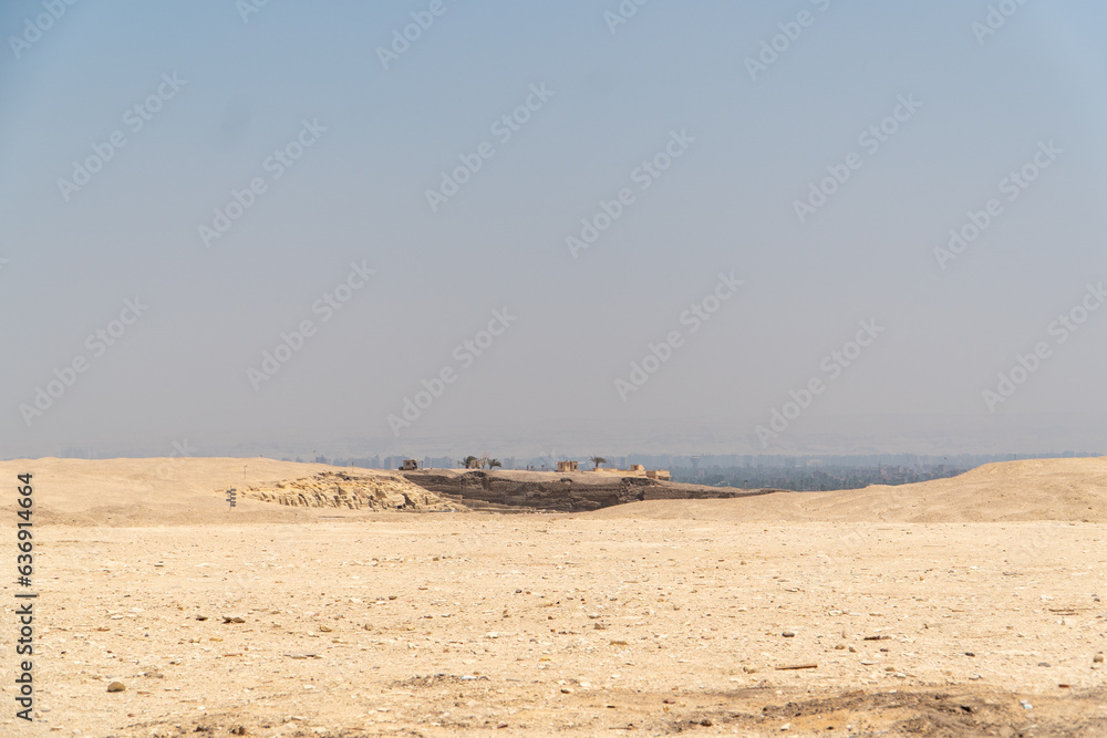 Sakkara in the Egyptian desert Sakkara in the Egyptian desert