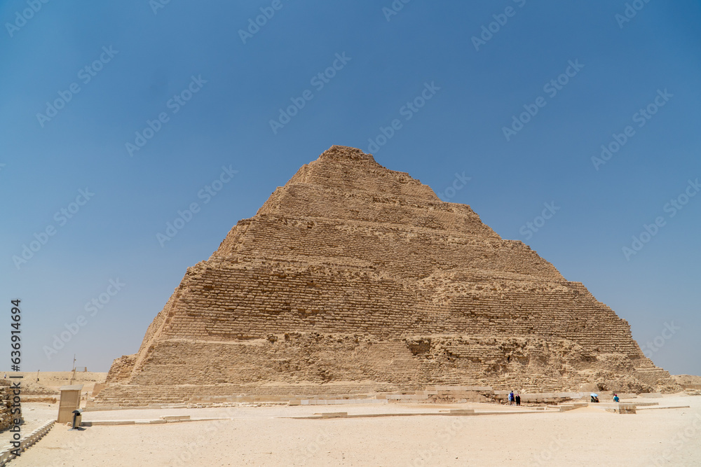 Sakkara in the Egyptian desert