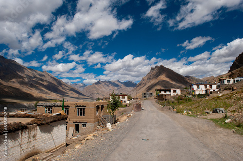 Landscapes of Spiti Valley of Himachal pradesh during summer