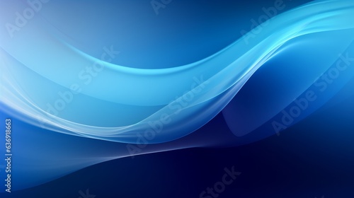 Background of a mesmerizing blue abstract background with elegant wavy lines