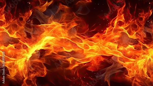 Texture of burning fire