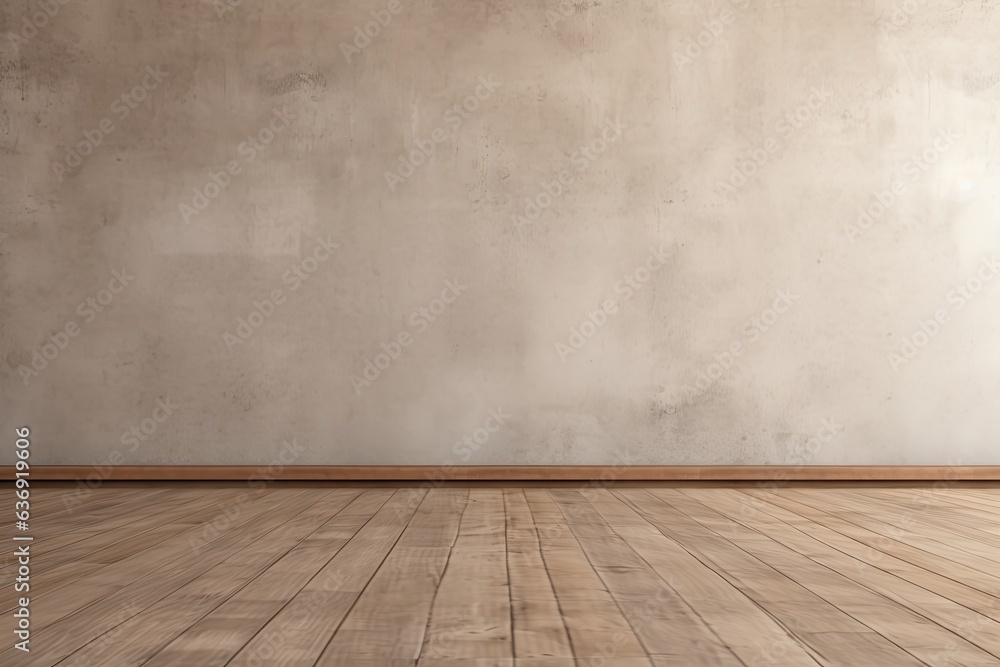 Modern concrete loft wall background, wooden parquet floor and window, copy space Modern concrete loft wall background, wooden parquet floor and window, copy space