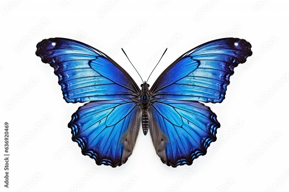 Closeup of captivating butterfly in vibrant hues. Detailed elegance on white background isolated Closeup of captivating butterfly in vibrant hues. Detailed elegance on white background isolated