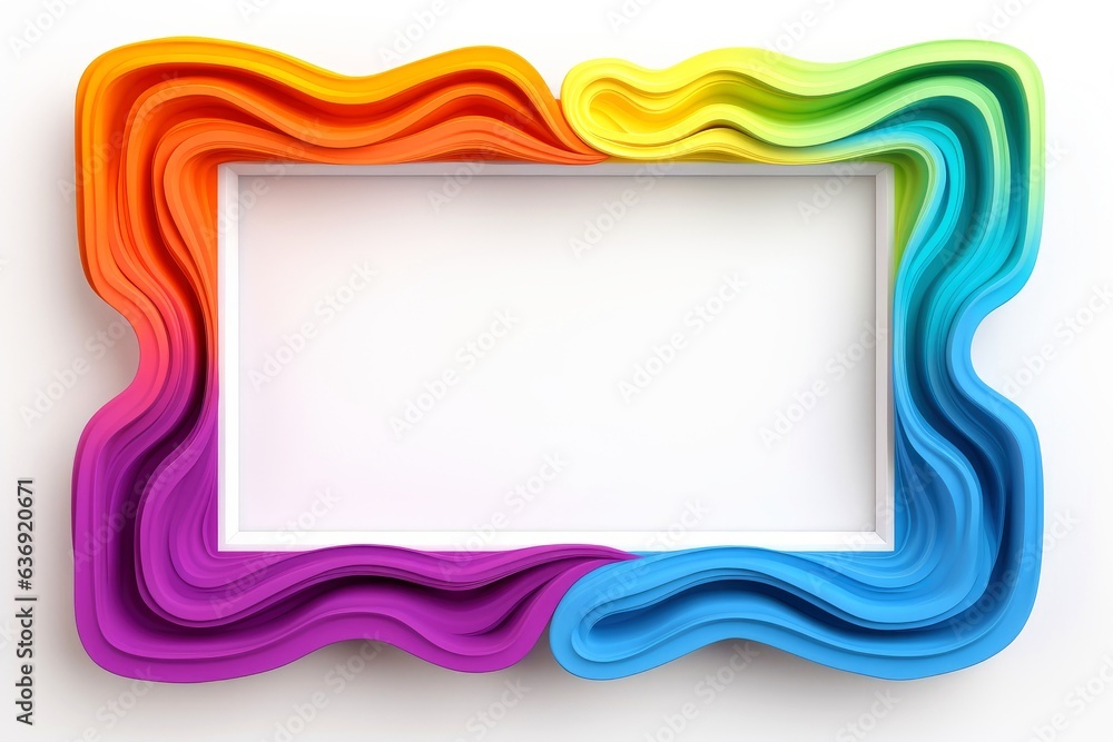 Mockup photo frames, Empty abstract shape framing for your design. template for picture, painting, poster, lettering or photo gallery