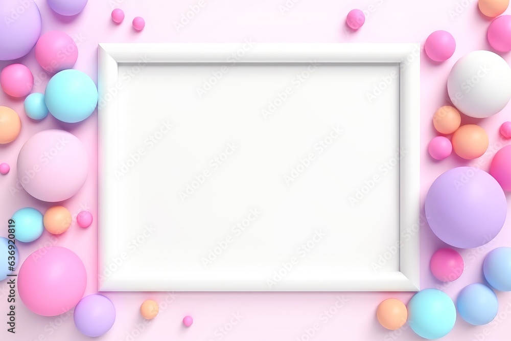 Mockup photo frames, Empty abstract shape framing for your design. template for picture, painting, poster, lettering or photo gallery
