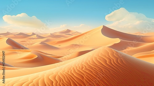 fantastic dunes in the desert high angle aerial view © HandmadePictures