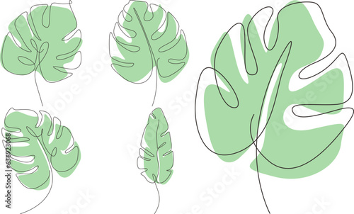 Abstract Monoline Flower