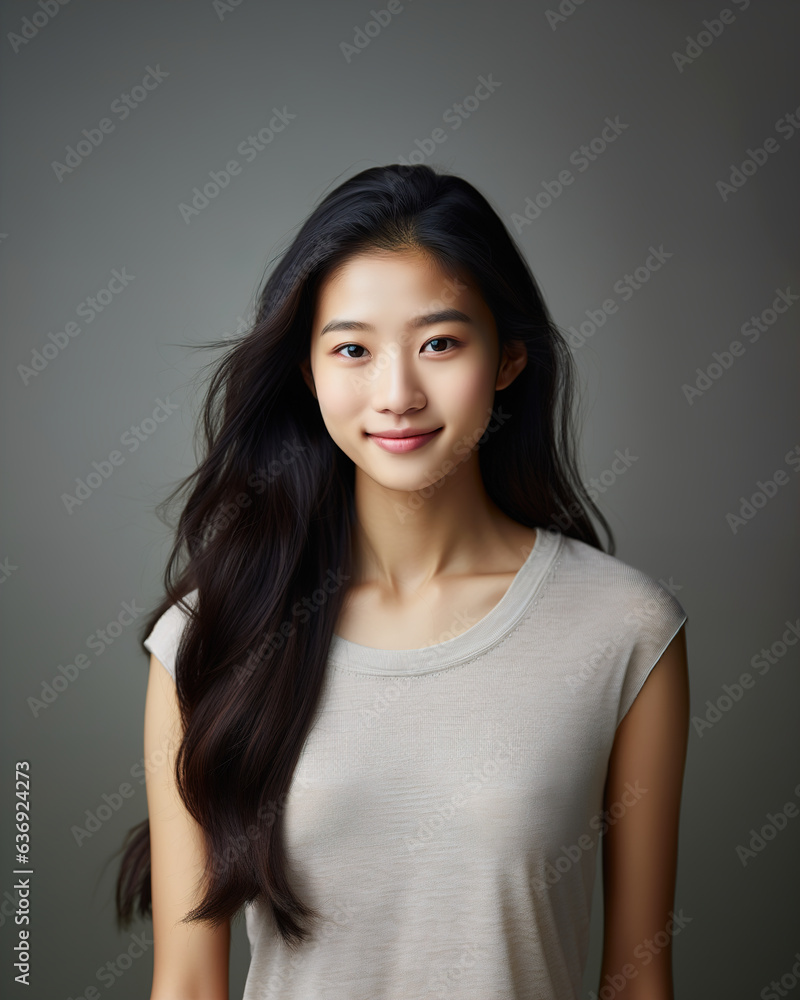 Captivating Diversity: Graceful Smile of a Young Asian Beauty Captivating Diversity: Graceful Smile of a Young Asian Beauty