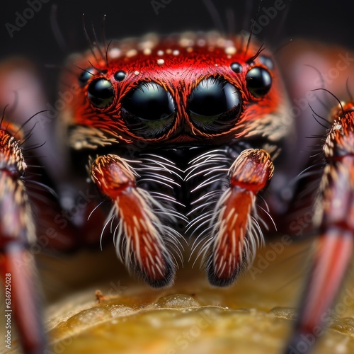 Extreme close up shot of an insect photograph spider © Andr