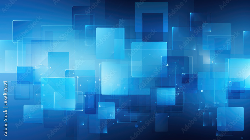 Abstract geometric light blue background. Polygonal rectangular lines, shapes, repeating geometric form background