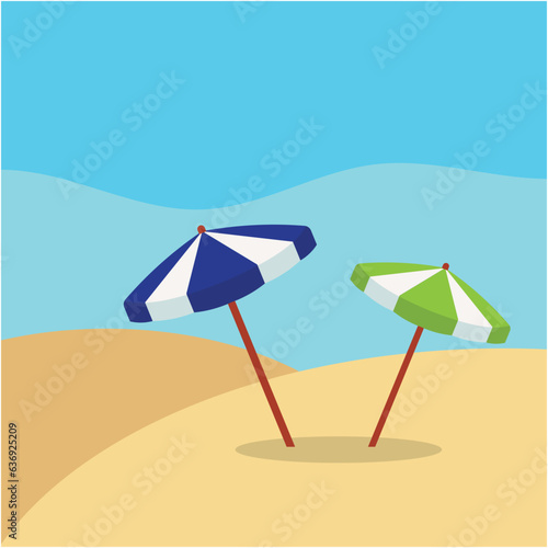 hello summer background vector and illustration