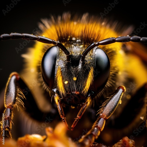 Extreme close up shot of an insect photograph bumblebee © Pixel Palette
