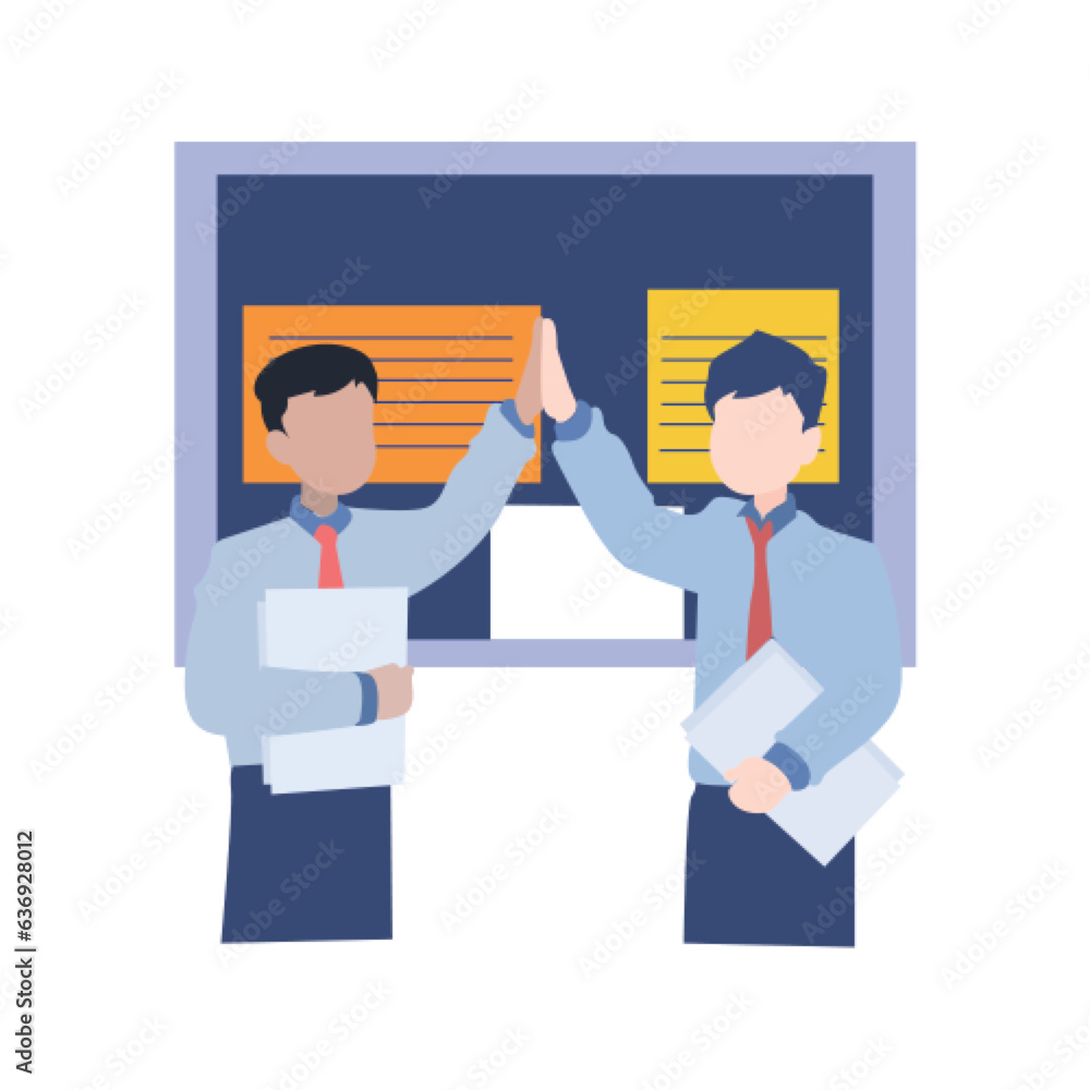 Office icon set. Containing briefcase, desk, computer, meeting, employee, schedule and co-worker symbol. Solid workspace icons vector collection.