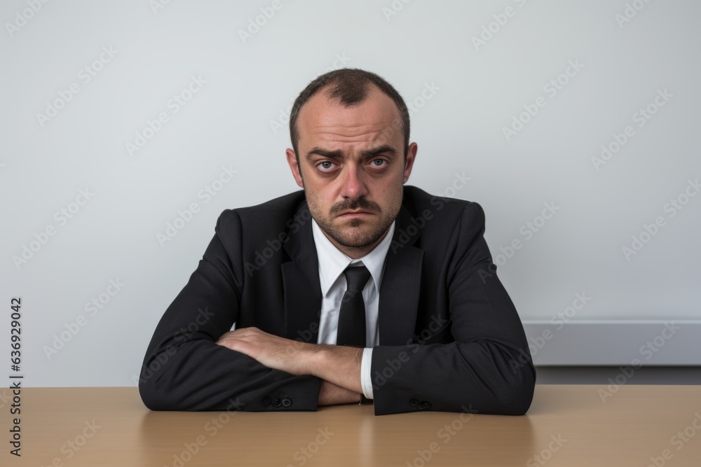 Tired person european man office employee businessman manager boss disease feeling bad headache pain soreness exhausted exhaustion sitting office overworked stress ceo occupation exhausted exhaustion Tired person european man office employee businessman manager boss disease feeling bad headache pain soreness exhausted exhaustion sitting office overworked stress ceo occupation exhausted exhaustion