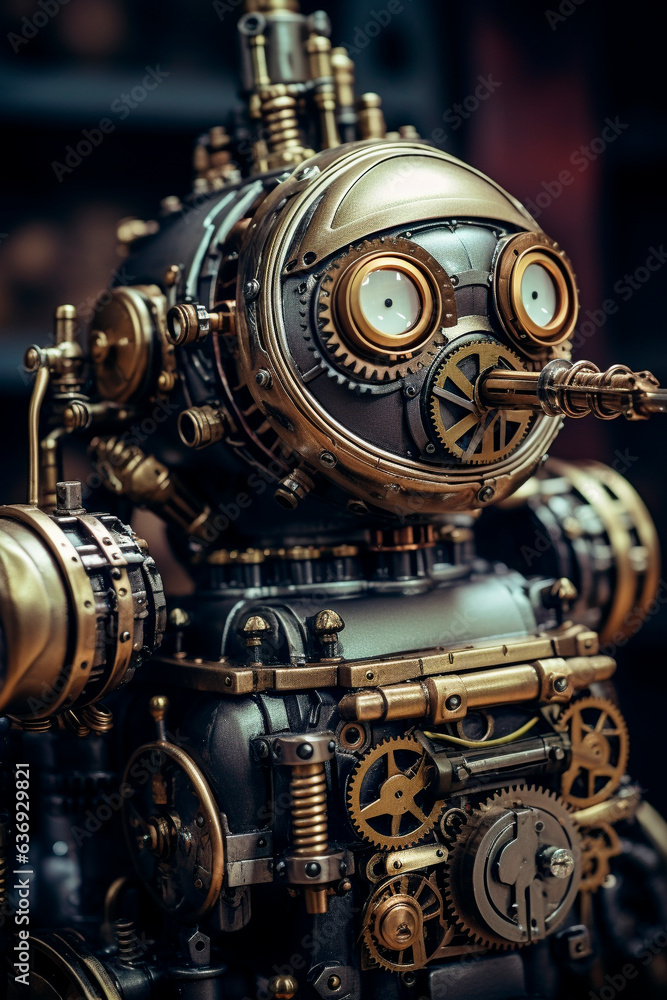 Fototapeta premium Steampunk robot