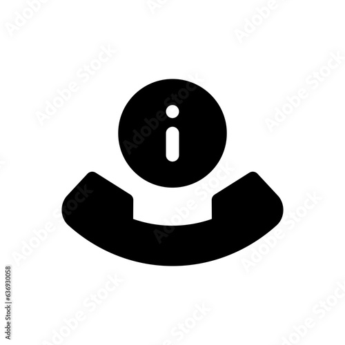 telephone glyph icon