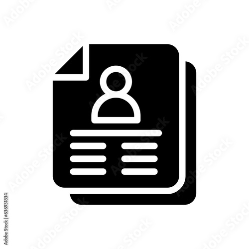 applicant glyph icon