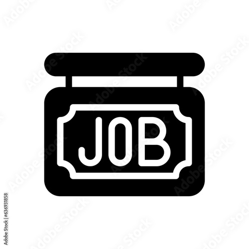 job fair glyph icon