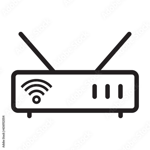 wifi router icon vector