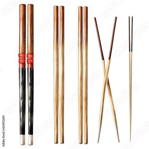 Set of Chinese chopsticks for sushi