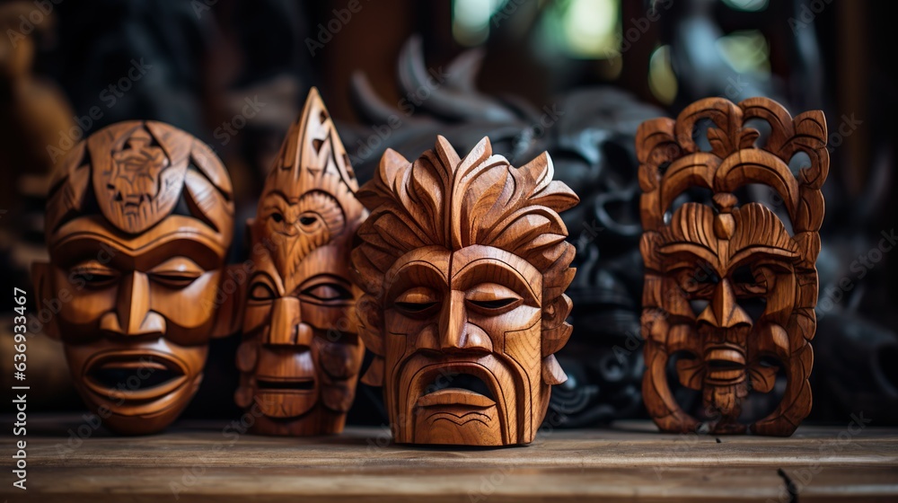 wooden carved mask wooden carved mask