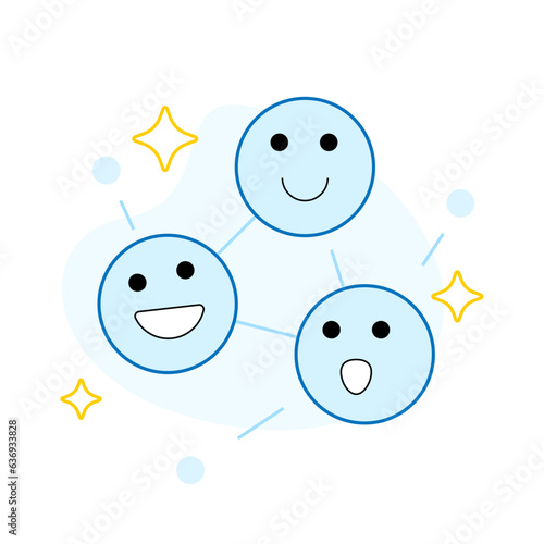 find friends on the app, contact access permission concept illustration flat design vector eps10. modern graphic element for landing page, empty state ui, infographic, icon