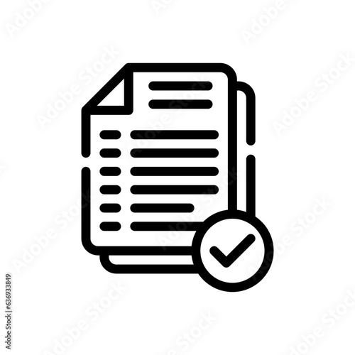 acceptance line icon