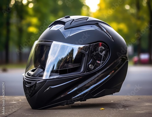 The biker helmet