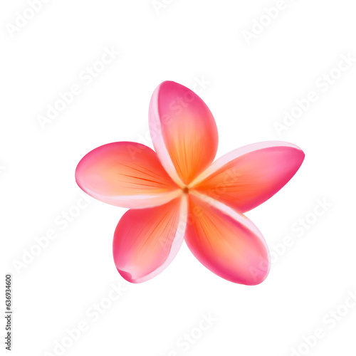 frangipani flower isolated