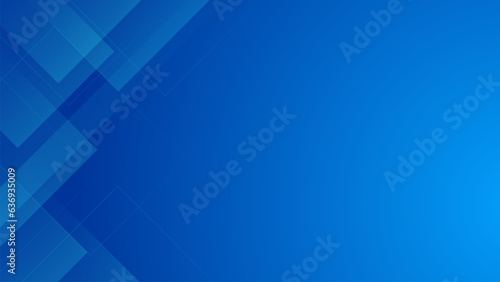Minimal blue geometric background for business presentations. Vector illustration